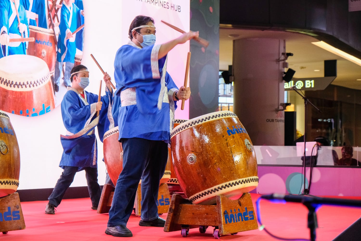 Performers on stage